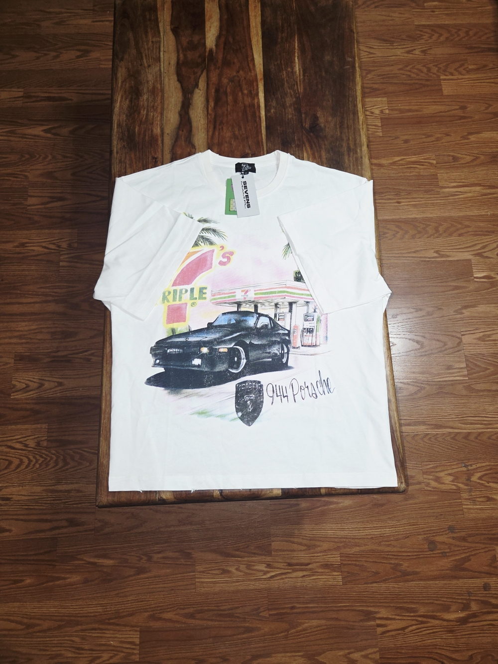 Triple 7 Men's White Short-Sleeve Graphic Tee - Picture 3 of 6